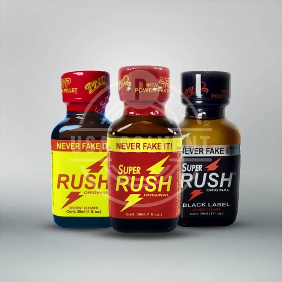 usa solvent rush super rush super rush black 30ml pack poppers sale