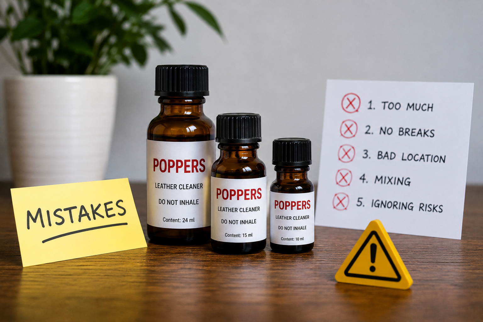 The Most Common Mistakes People Make When Using Poppers
