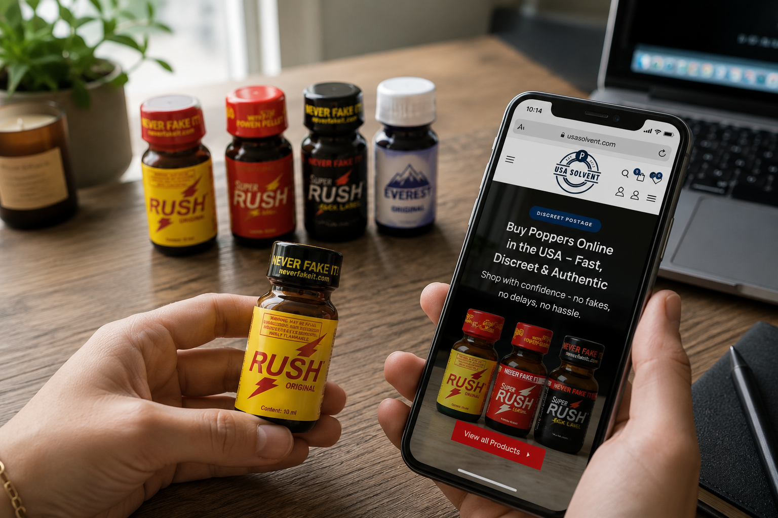 USA solvent How to Identify Authentic Poppers