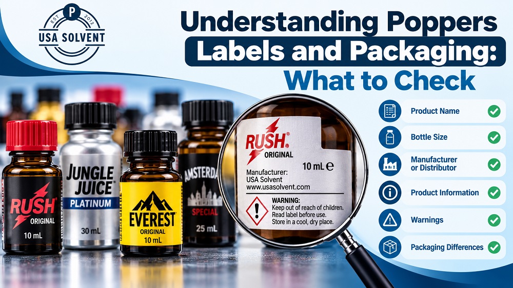 Understanding Poppers Labels Packaging